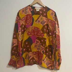 Vintage Escade Margaretha Ley silk Shirt size 42